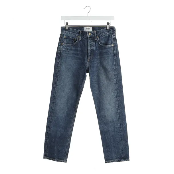 Jeans Straight Fit in Blau, Baumwolle, Agolde