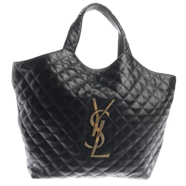 Shopper in Schwarz, Leder, Saint Laurent