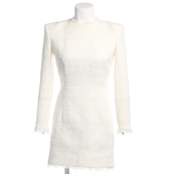 Cocktail Dress in White, Cotton, Balmain