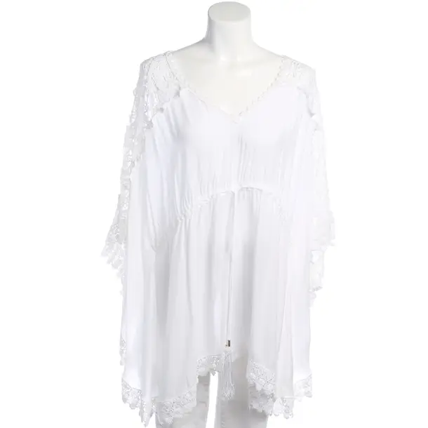 Tunic in White, Viscose, Melissa Odabash