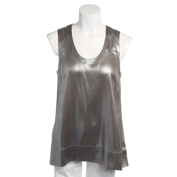 Top in Grau, Seide, Brunello Cucinelli
