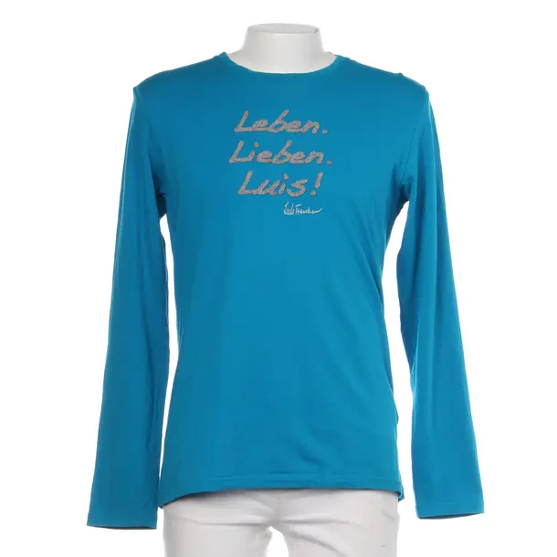 Long Sleeve Shirt in Blue, Cotton, Luis Trenker