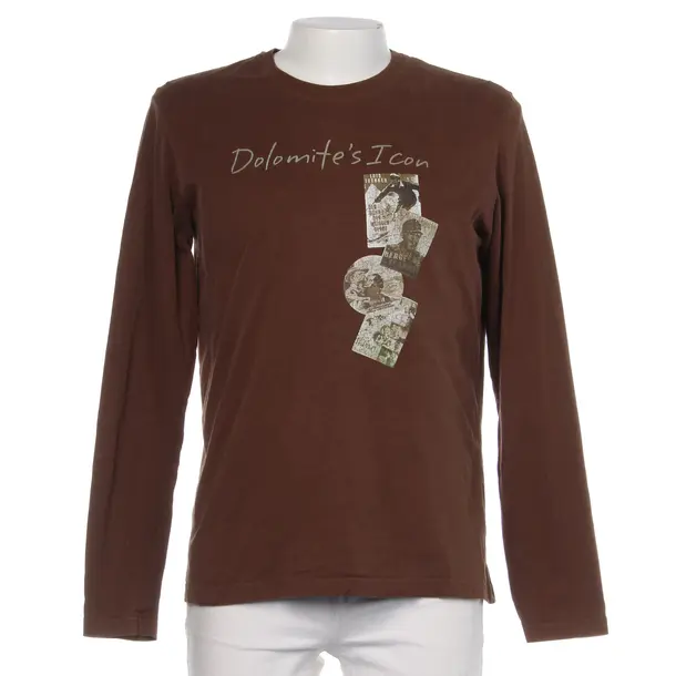 Longsleeve in Braun, Baumwolle, Luis Trenker