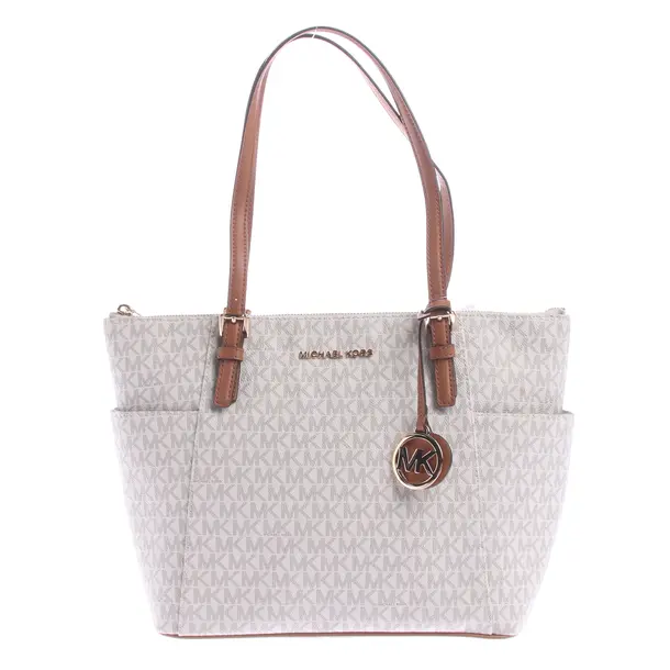 Shoulder Bag in White, Leather, Michael Kors