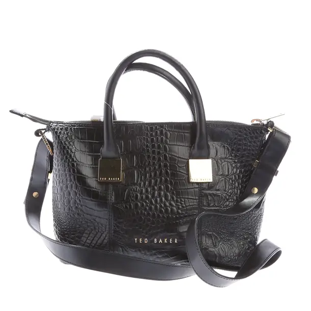 Handtasche in Schwarz, Leder, Ted Baker