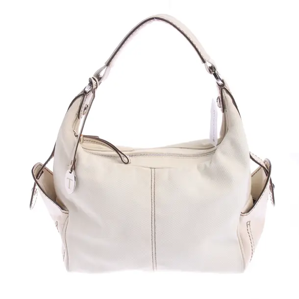 Shoulder Bag in White, Cotton, Tod´s