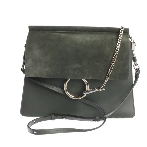 Shoulder Bag in Green, Leather, Chloé