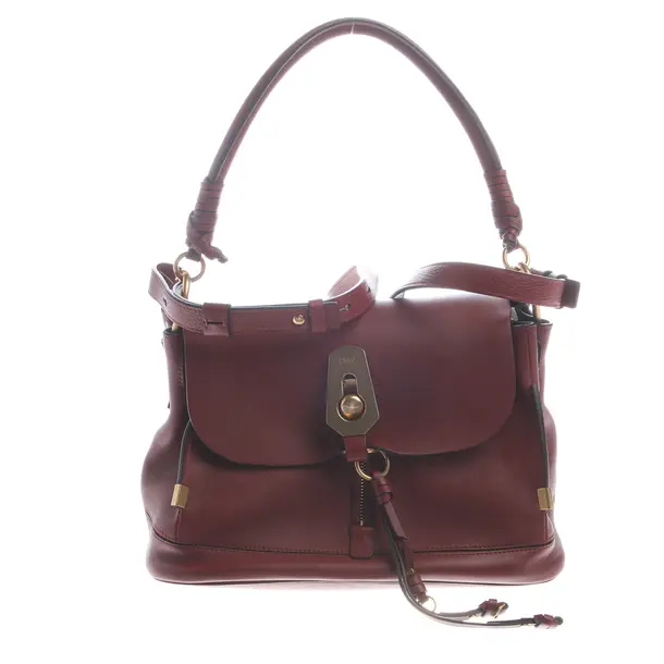 Schultertasche in Rot, Leder, Chloé