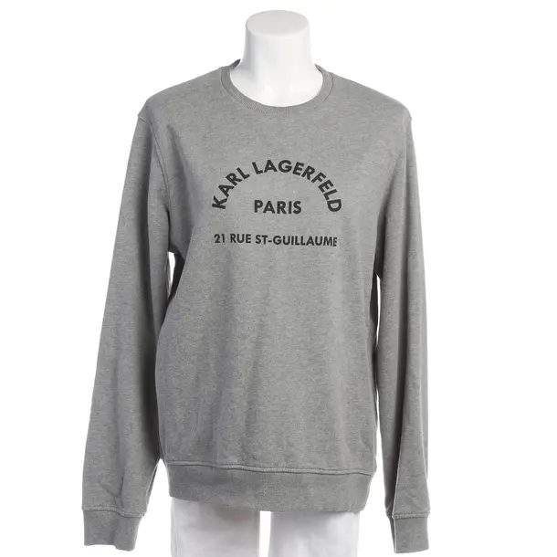 Sweatshirt in Grau, Baumwolle, Karl Lagerfeld