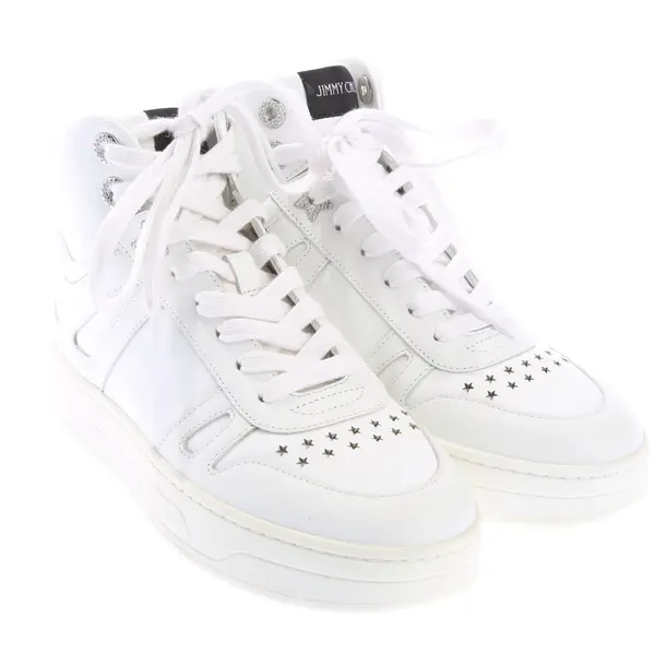 High-Top Sneaker in Weiß, , Jimmy Choo