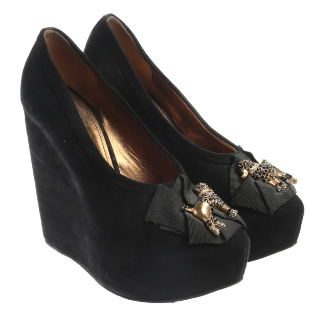 Wedges in Schwarz, , Dolce & Gabbana