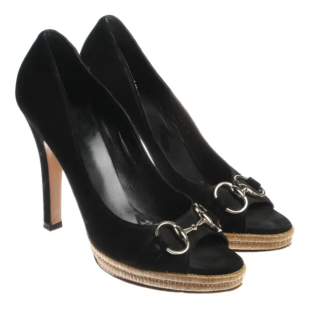 Peep Toes in Black, , Gucci