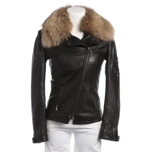 LeatherJacket in Black, Leather, Schyia