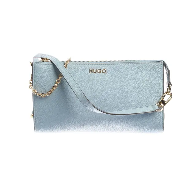Schultertasche in Blau, Leder, Hugo Boss