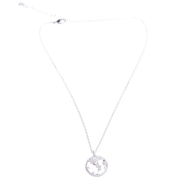 Necklace in Metallic, Metal (metallic, metallized), Swarovski