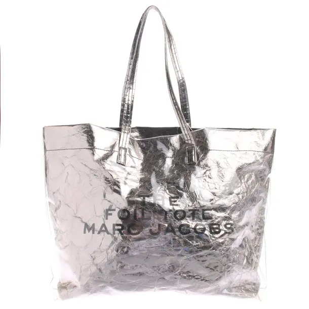 Shopper in Metallic, Polyvinyl, Marc Jacobs