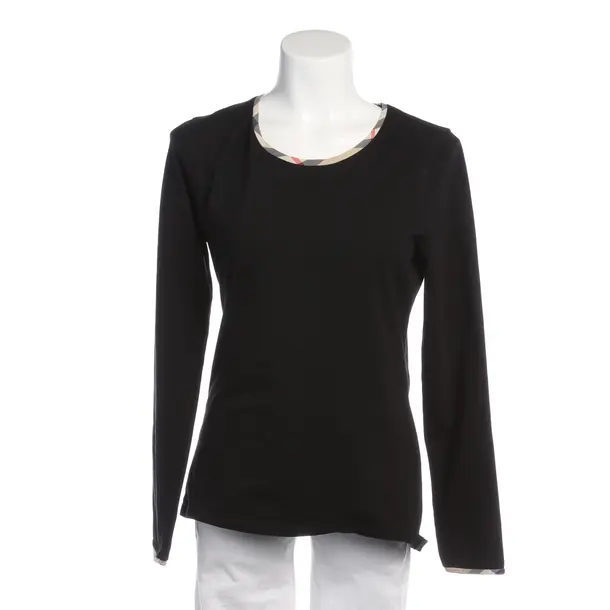Long Sleeve Shirt in Black, Cotton, Burberry
