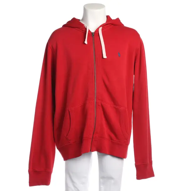 Zip-Up Hoodie in Red, Cotton, Polo Ralph Lauren