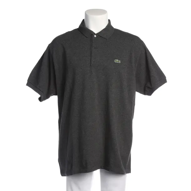 Poloshirt in Grau, Baumwolle, Lacoste