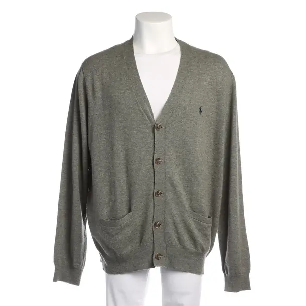 Cardigan in Gray, Wool, Polo Ralph Lauren