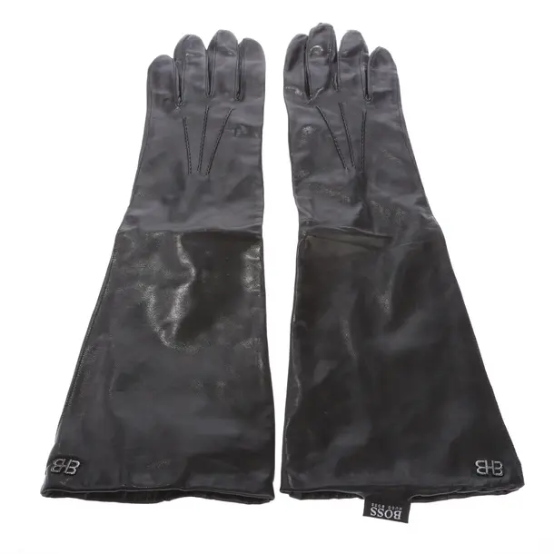 Leather Gloves in Black, Leather, Hugo Boss Black Label
