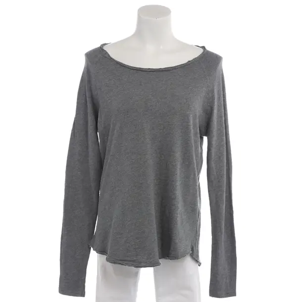 Longsleeve in Grau, Baumwolle, American Vintage