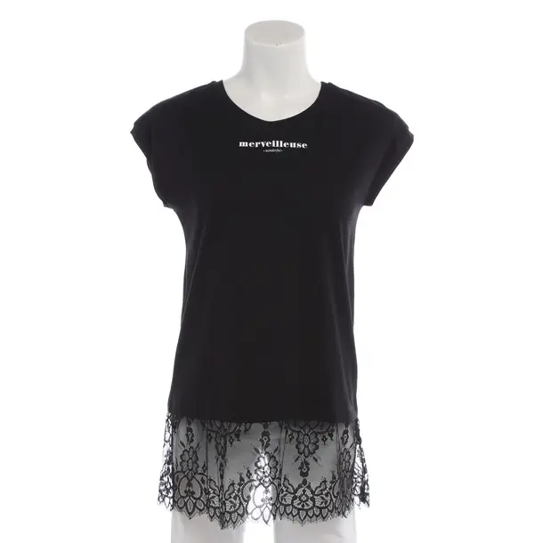 Top in Black, Cotton, Twin Set