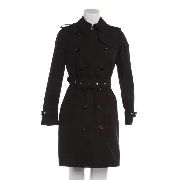 Mid-Season Coat in Black, Polyester, Burberry