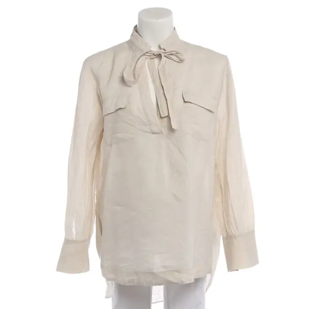 Bluse in Weiß, Ramie, Marc Cain