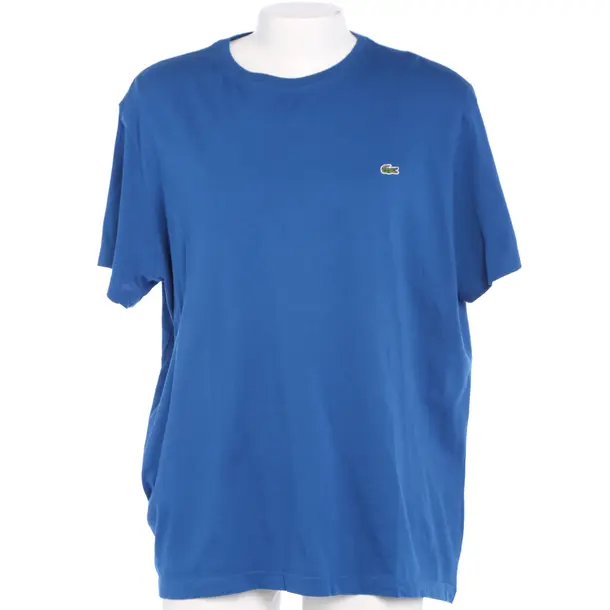 T-Shirt in Blau, Baumwolle, Lacoste