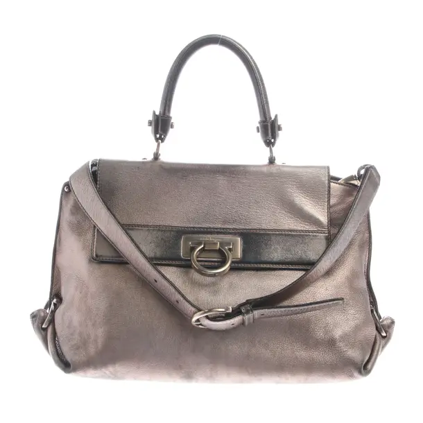 Handbag in Metallic, Leather, Salvatore Ferragamo