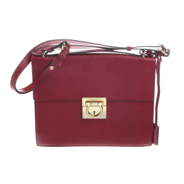 Shoulder Bag in Red, Leather, Salvatore Ferragamo