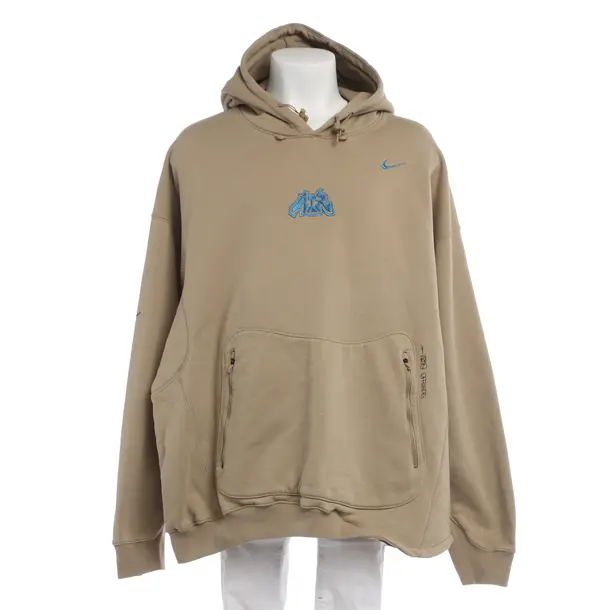 Hoodie in Braun, Baumwolle, Off-White