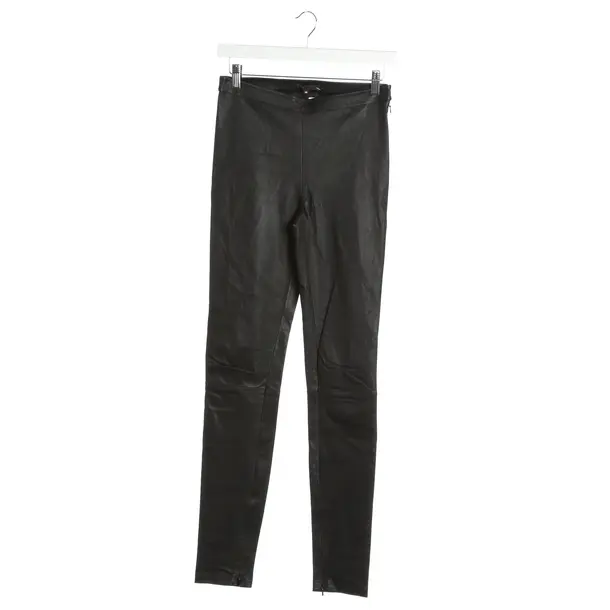 Hose in Schwarz, Leder, Maje