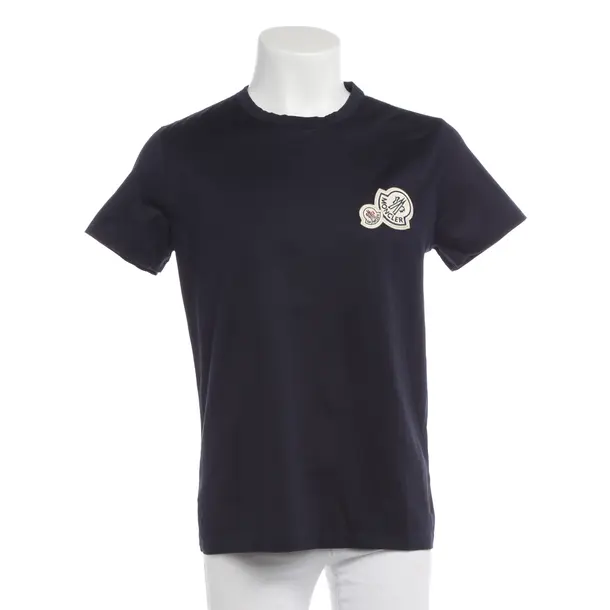 T-Shirt in Blau, Baumwolle, Moncler