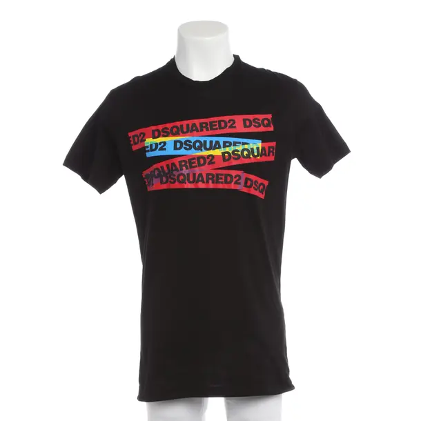T-Shirt in Schwarz, Baumwolle, Dsquared