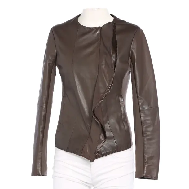 LeatherJacket in Brown, Leather, Emporio Armani
