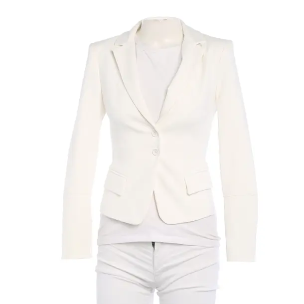 Blazer in White, Cotton, Patrizia Pepe