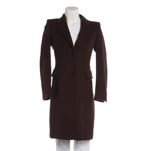 Mid-Season Coat in Brown, Wool, Windsor
