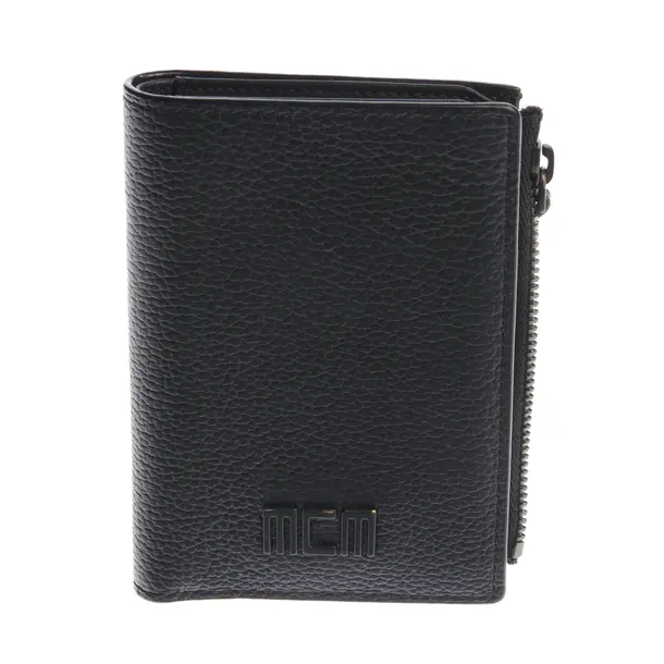 Geldbörse in Schwarz, Leder, MCM