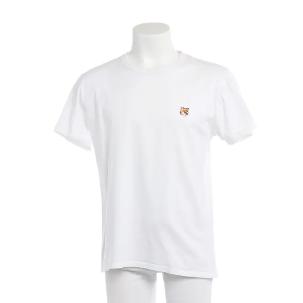 T-Shirt in Weiß, Baumwolle, Maison Kitsuné