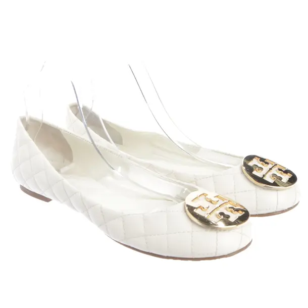 Ballet Flats in White, , Tory Burch
