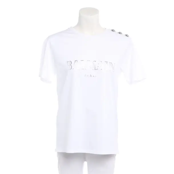 Shirt in Weiß, Baumwolle, Balmain