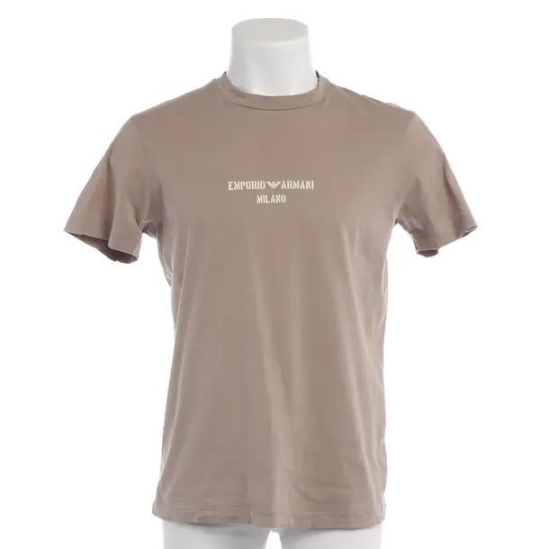 T-Shirt in Brown, Cotton, Emporio Armani
