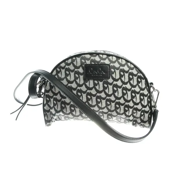Schultertasche in Schwarz, Baumwolle, Lala Berlin
