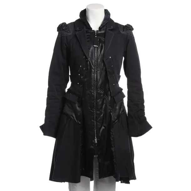 Mid-Season Coat in Blue, Cotton, High Use