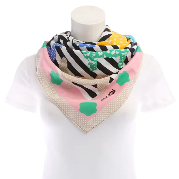 Tuch in Mehrfarbig, Seide, Moschino