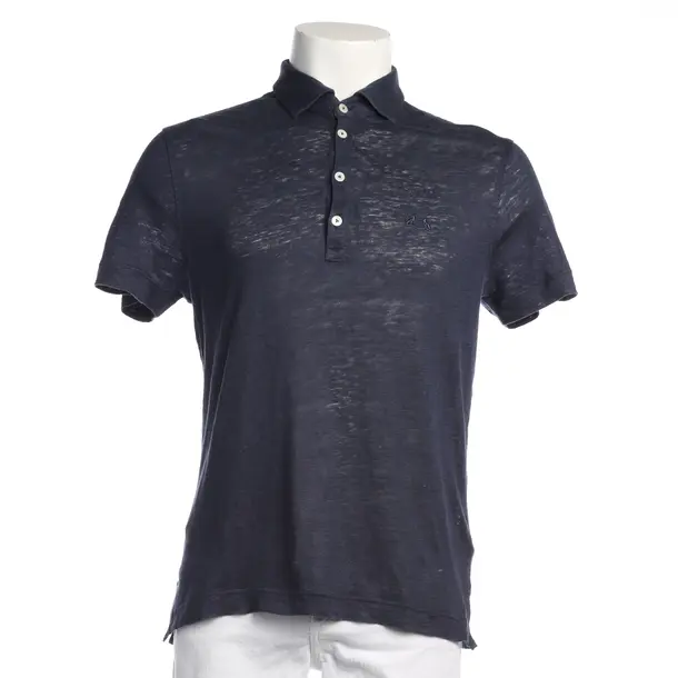 Poloshirt in Blau, Leinen, Van Laack