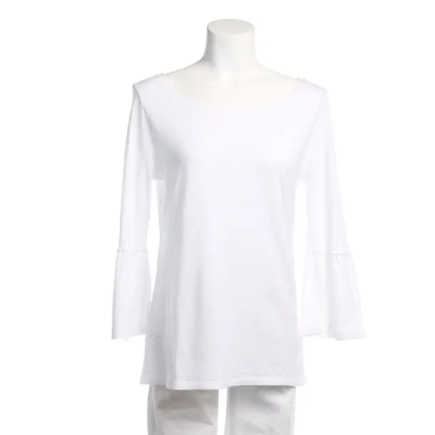 Long Sleeve Shirt in White, Cotton, Juvia