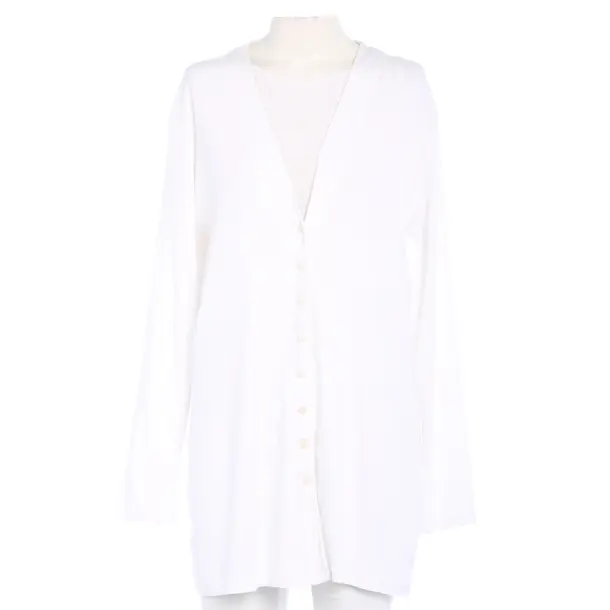 Cardigan in White, Cotton, Marc Cain